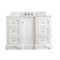 James Martin Vanities De Soto 48in Single Vanity, Bright White w/ 3 CM Carrara Marble Top 825-V48-BW-3CAR - alternate 1